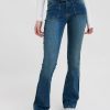 Jeans Suite Benedict | Jeans A Zampa Con Doppio Bottone Medium Sandle