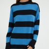 Maglieria Suite Benedict | Maglione Oversize A Righe Lt Blue-Black