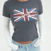 Graphic Tees Suite Benedict | Tshirt "Brit Love" Titanium Grey