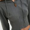 Maglieria Suite Benedict | Cardigan Con Cappuccio E Zip Titanium