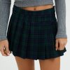 Gonne E Shorts Suite Benedict | Gonna A Pieghe In Tartan Check Ver-Navy