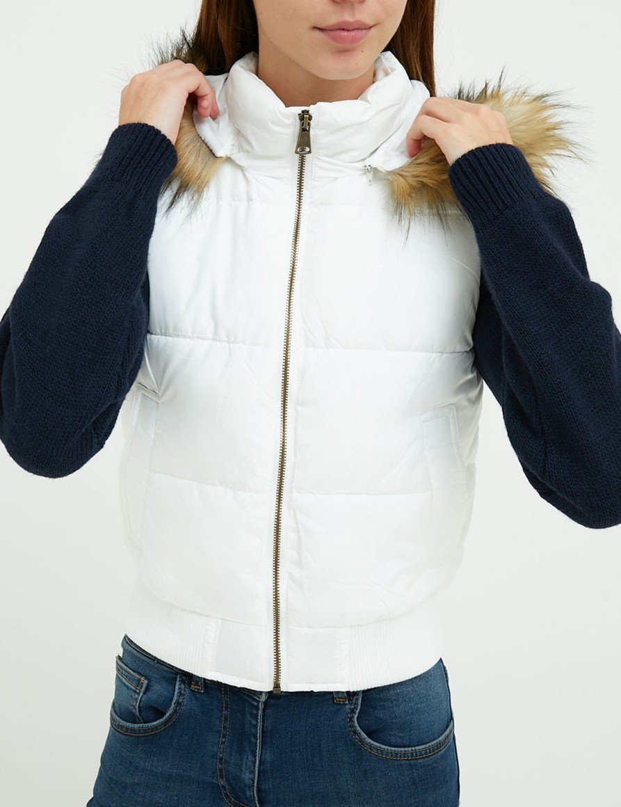 Giacche Suite Benedict | Gilet Imbottito Con Cappuccio Snow