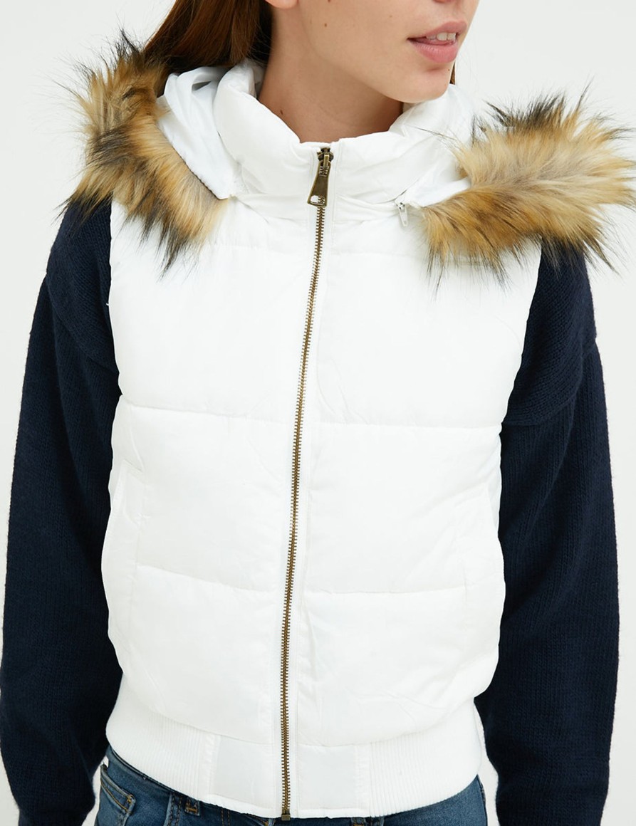 Giacche Suite Benedict | Gilet Imbottito Con Cappuccio Snow