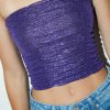 Top & T-Shirts Suite Benedict | Top A Fascia Arricciato Viola