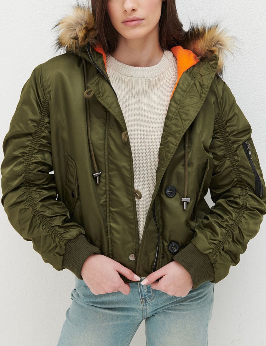 Giacche Suite Benedict | Bomber Con Cappuccio Military