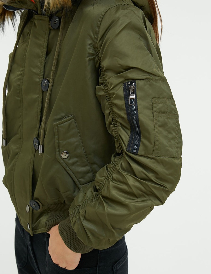 Giacche Suite Benedict | Bomber Con Cappuccio Military