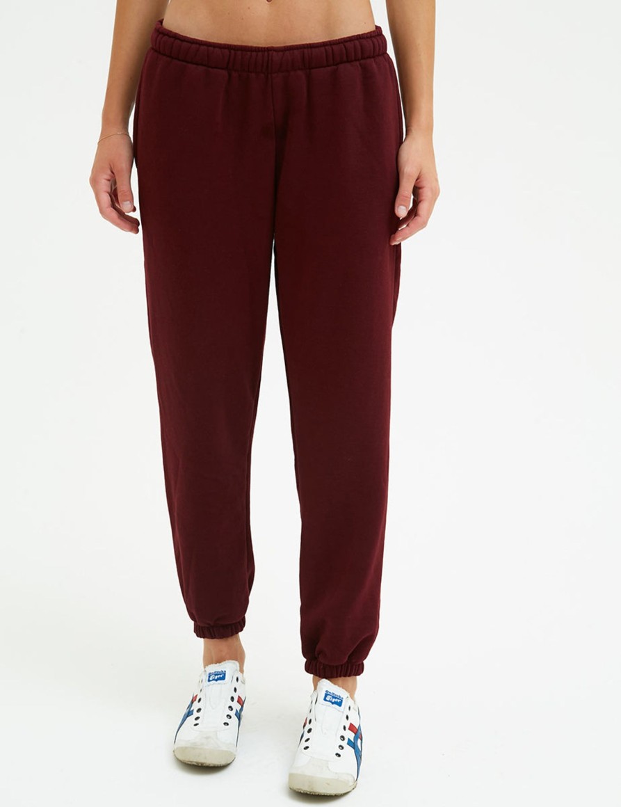 Pantaloni Suite Benedict | Pantalone Jogger Low Waist Bordeaux