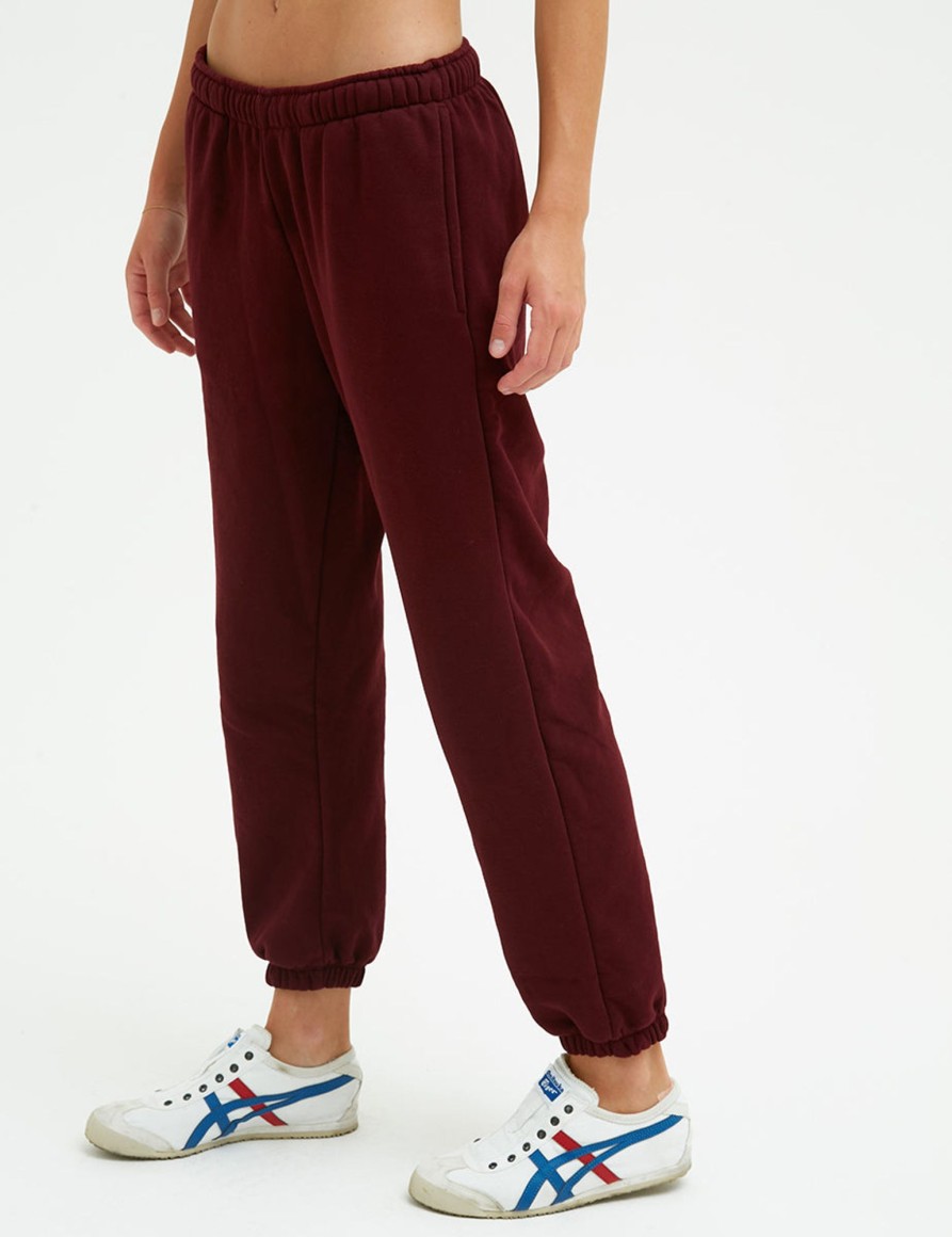 Pantaloni Suite Benedict | Pantalone Jogger Low Waist Bordeaux