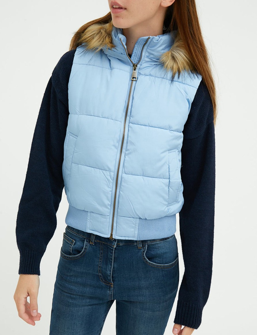 Giacche Suite Benedict | Gilet Imbottito Con Cappuccio Sky