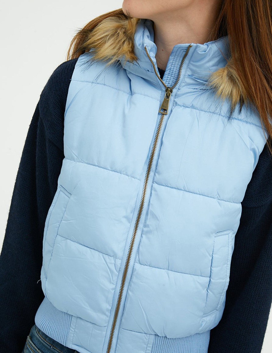 Giacche Suite Benedict | Gilet Imbottito Con Cappuccio Sky