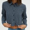 Bluse E Camicie Suite Benedict | Camicia Crop Fantasia Dk Navy