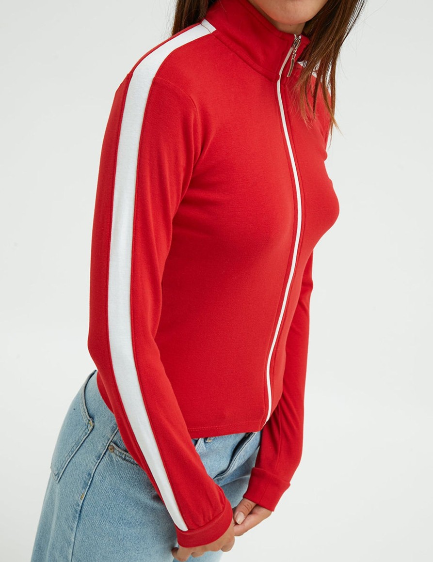 Top & T-Shirts Suite Benedict | Top Manica Lunga Con Righe Red