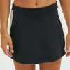 Gonne E Shorts Suite Benedict | Minigonna Con Inserto A Contrasto Nero-Pa