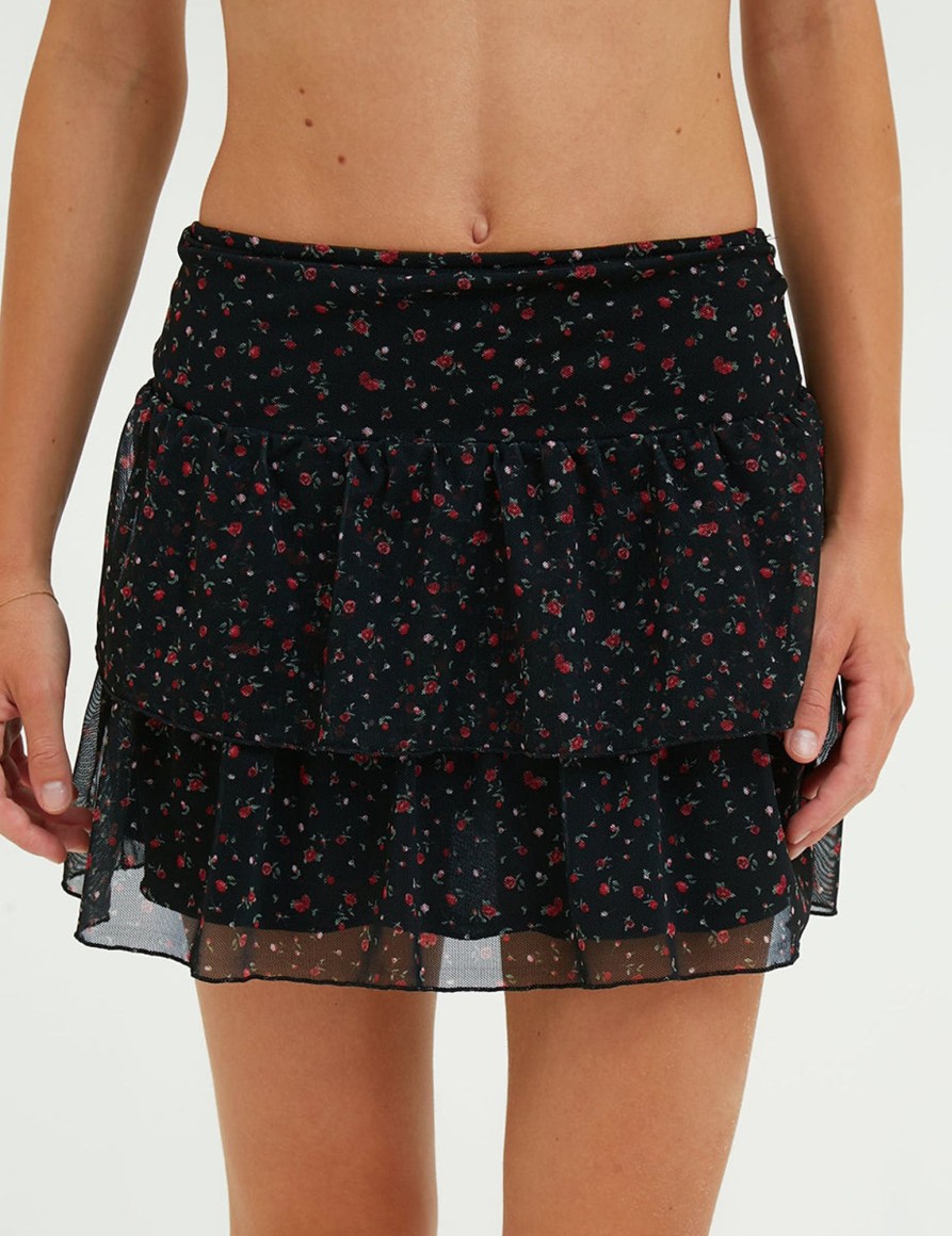 Gonne E Shorts Suite Benedict | Gonna A Balze Floral Blk-Red