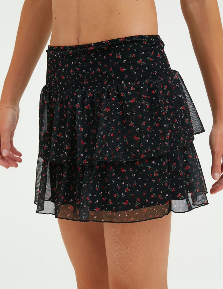 Gonne E Shorts Suite Benedict | Gonna A Balze Floral Blk-Red