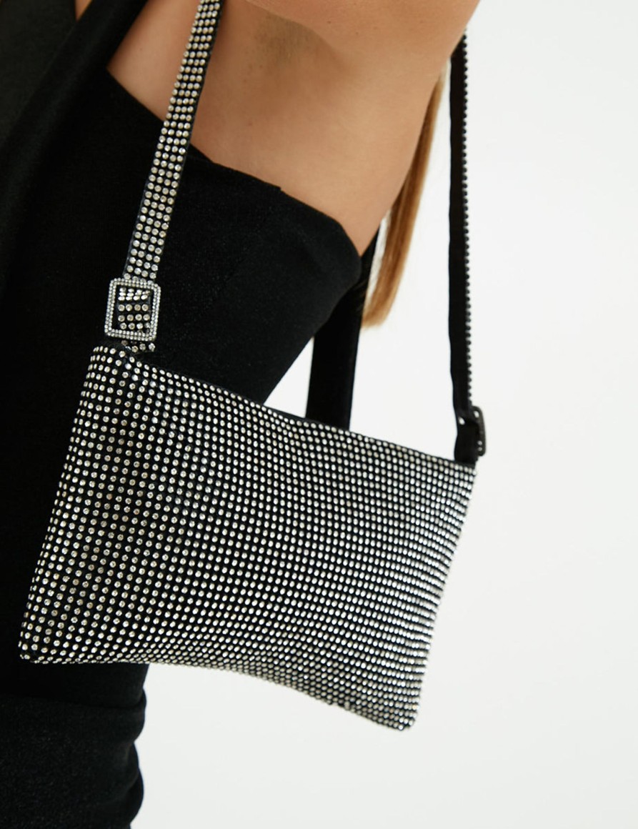 Accessori Suite Benedict | Borsa A Spalla Con Strass Black