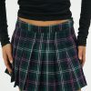 Gonne E Shorts Suite Benedict | Gonna A Pieghe In Tartan Check Pnk Green