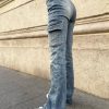 Jeans Suite Benedict | Jeans A Zampa Con Doppio Bottone E Tasconi Medium Sandle