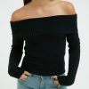 Maglieria Suite Benedict | Maglione Off Shoulder Nero