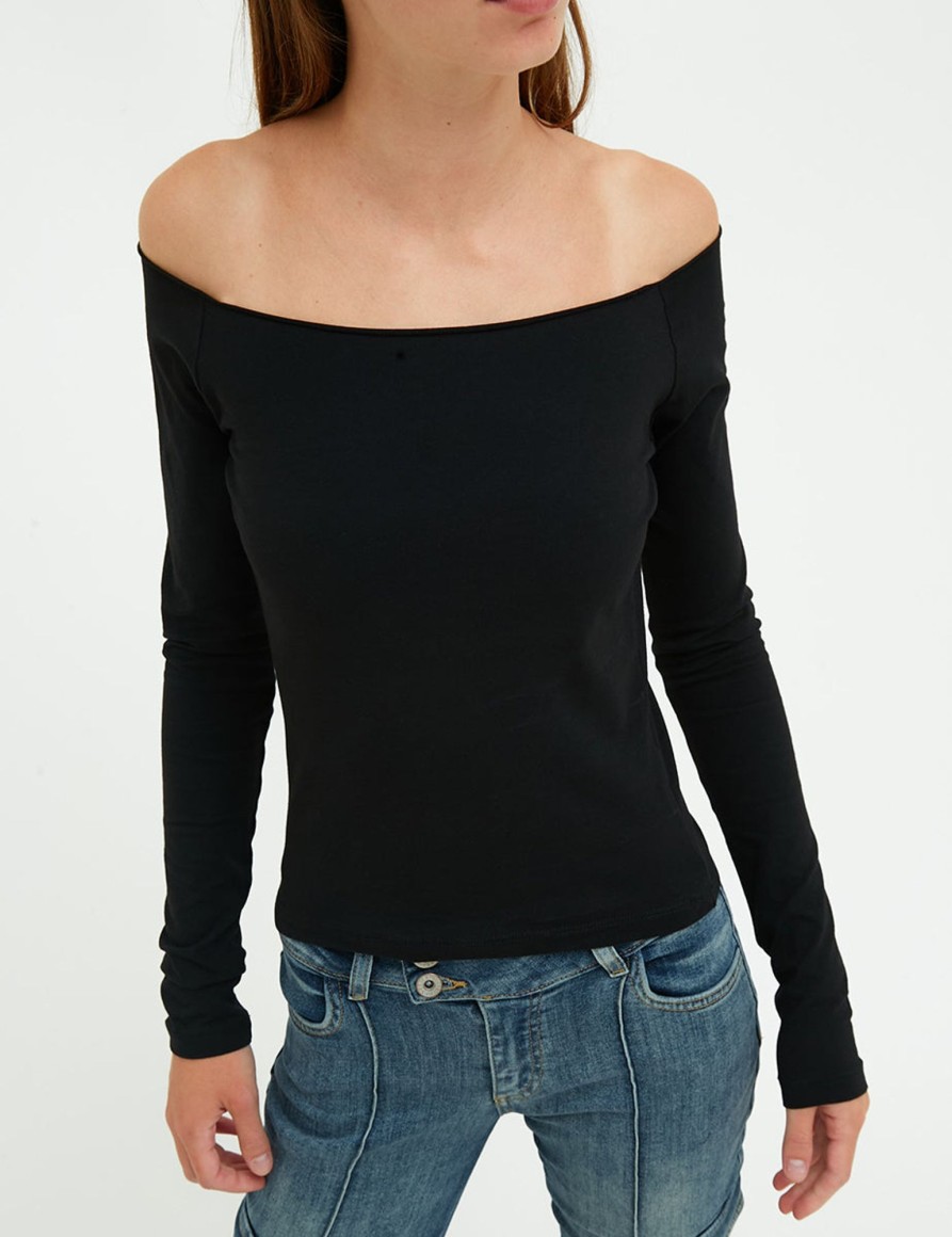 Top & T-Shirts Suite Benedict | Top Offshoulder Black