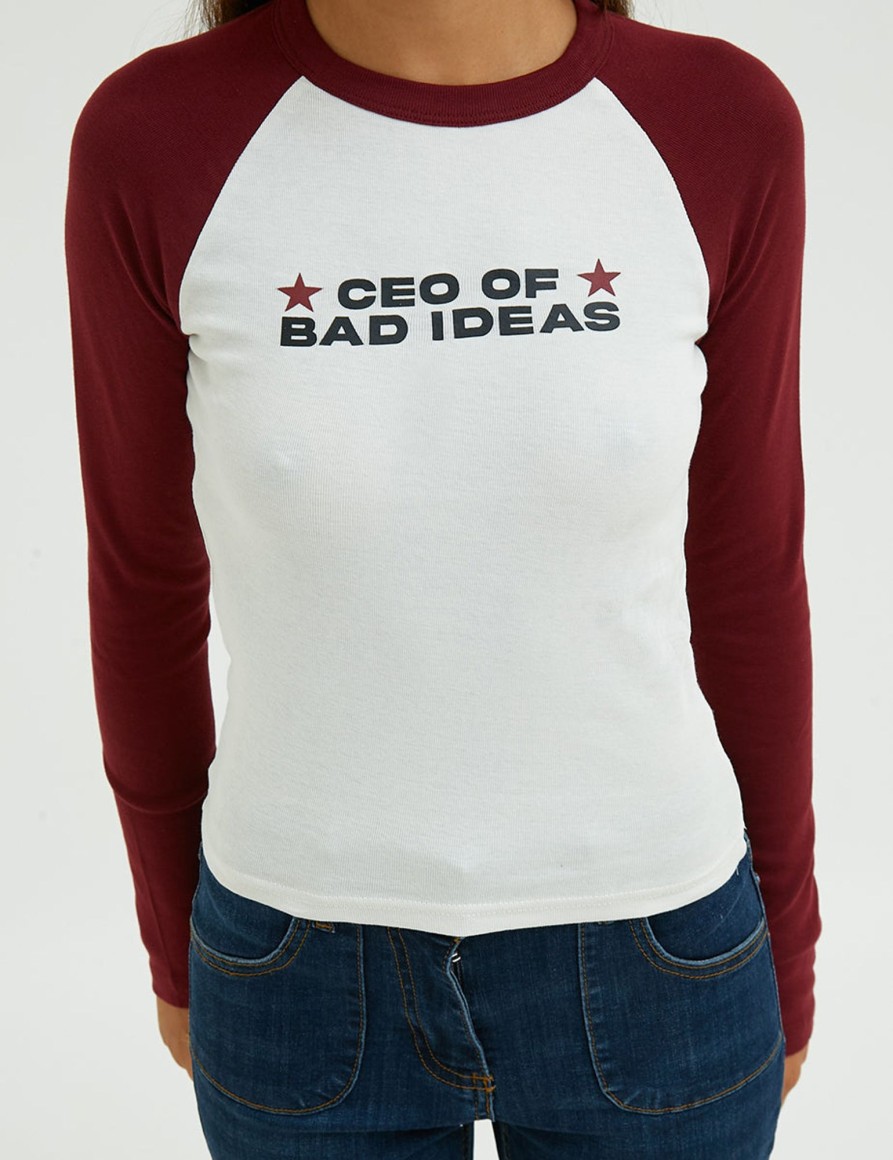 Graphic Tees Suite Benedict | Tshirt "Ceo Of Bad Ideas" Snow-Bordeaux