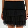 Gonne E Shorts Suite Benedict | Minigonna A Balze Nero